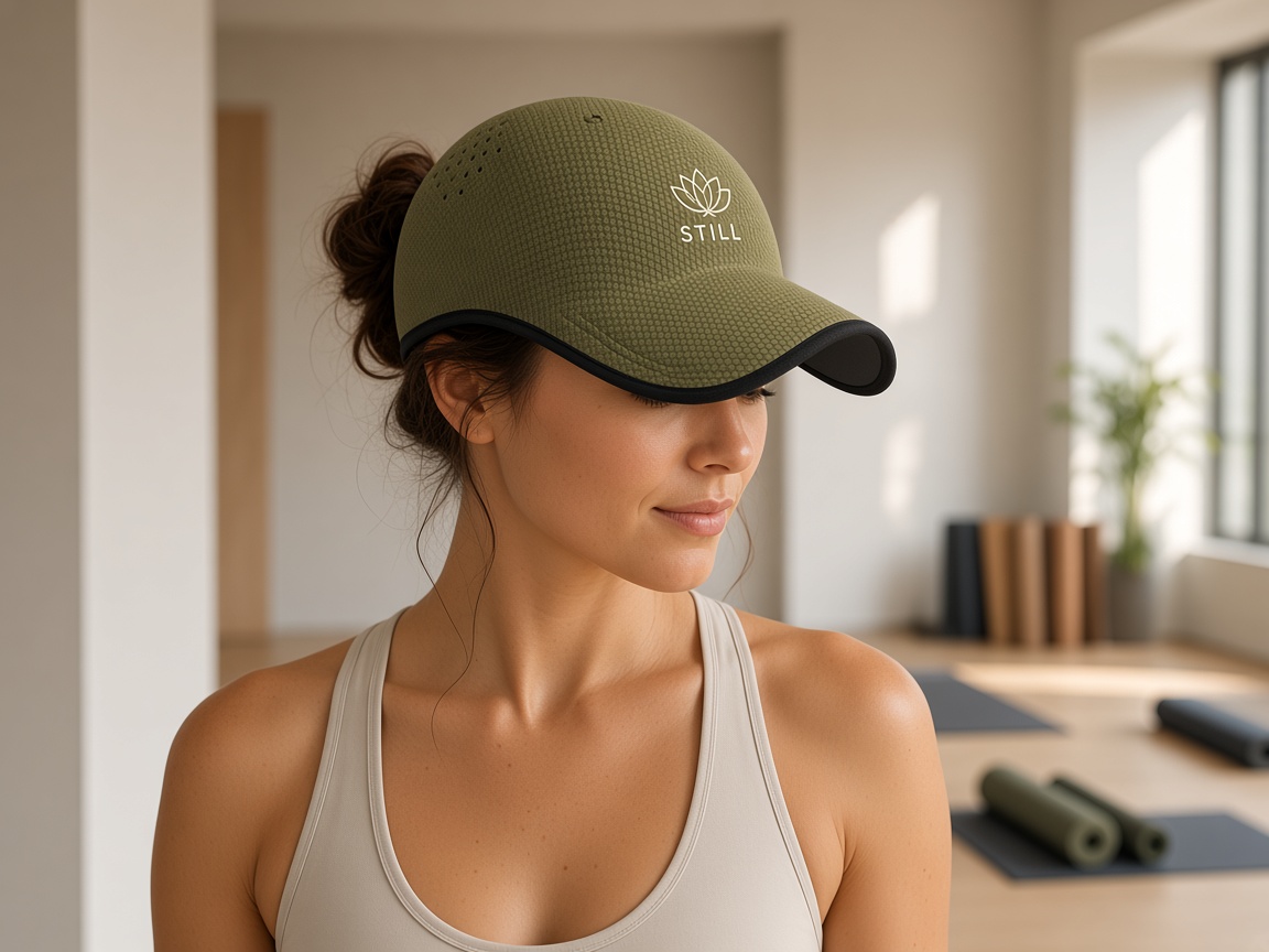 Still logo on Pine Outmora mesh cap